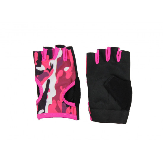 Fitness handschoenen dames Easy Drifit Camo Roze