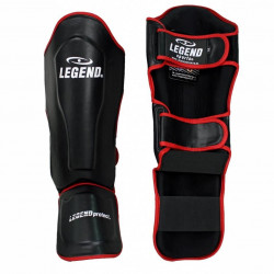 Scheenbeschermers Legend Best zwart/rood - Maat: L