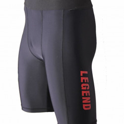 Legend DryFit short Zwart/Rood - Maat: L Legend DryFit short Zwart/Rood - Maat: L