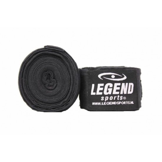 Bandages 4,5M Legend Premium  diverse kleuren - Kleuren: Zwart extra rek