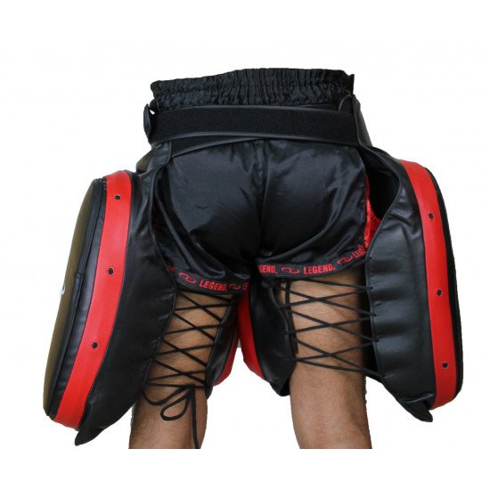 Leg Protector Black Red - Default Leg Protector Black Red - Default