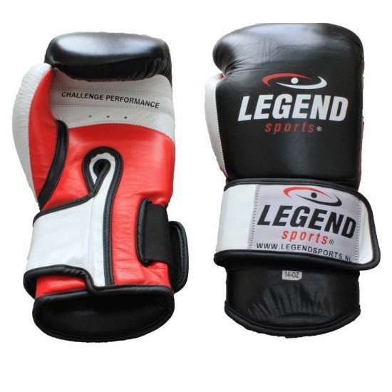 Leren Bokshandschoenen Legend Power - Maat: 14oz