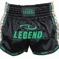 Kickboks broekje dames flower power Legend Trendy  - Maat: XXS