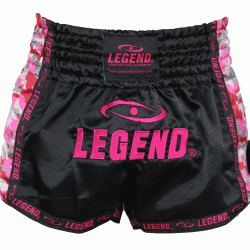Dames Kickboks broekje Camo roze Legend Trendy  - Maat: L