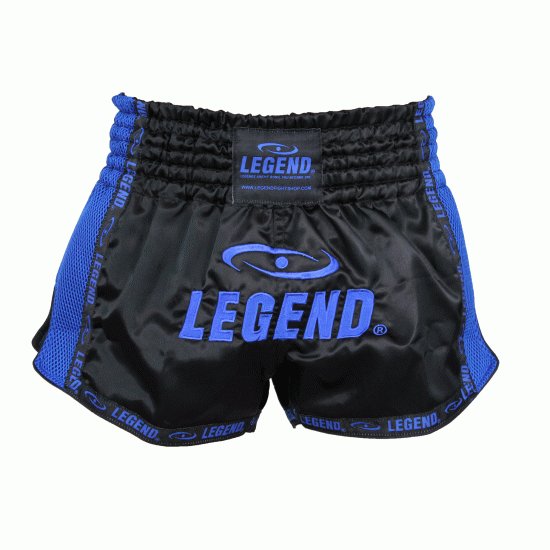 Kickboks broekje blauw mesh Legend Trendy  - Maat: L