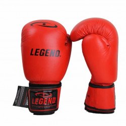 Leren Bokshandschoenen LegendPadding Rood - Maat: 16oz