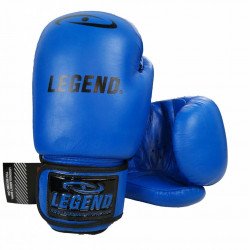 Leren Bokshandschoenen LegendPadding Blauw - Maat: 12oz