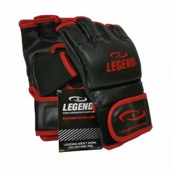 Bokszak MMA handschoenen Legend Flow zwart rood - Maat: L Bokszak MMA handschoenen Legend Flow zwart rood - Maat: L