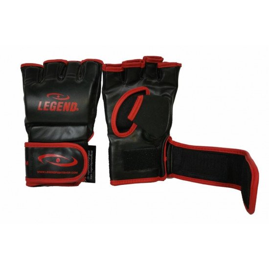 Bokszak/MMA handschoenen Legend Flow zwart rood - Maat: S