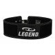 Power Lifting Fitness Riem lever zwart suede leer - Maat: XL