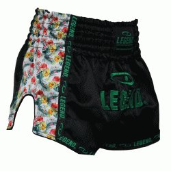 Kickboks broekje dames flower power Legend Trendy  - Maat: XXS
