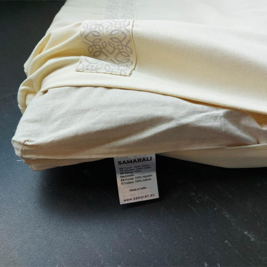 Meditatieset met  Kussen Zafu Maan Ivoor