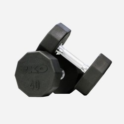 Rubberen 10-kantige Dumbbells Rubberen 10-kantige Dumbbells