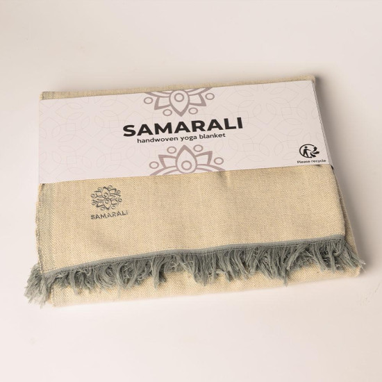 Handgemaakte katoenen yogadeken